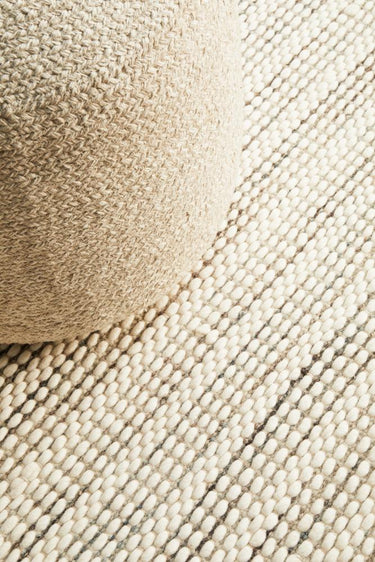 Vera Scandi Natural Flatweave Felted Wool Rug